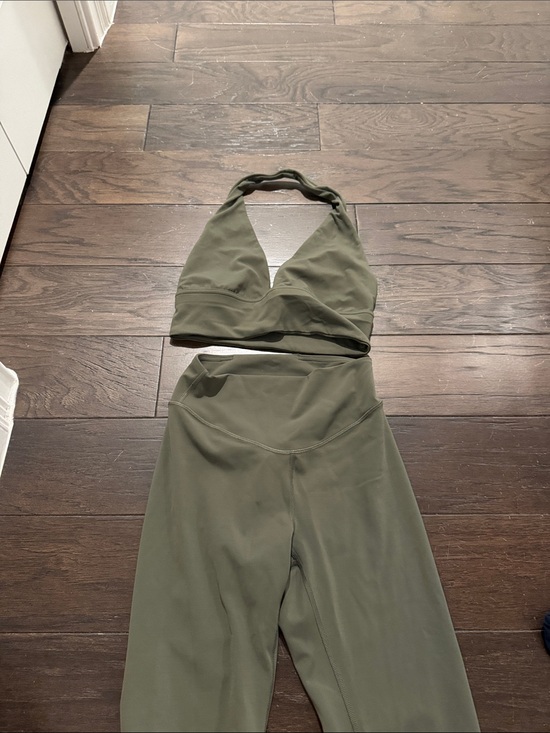 lululemon athletica Pants - lululemon athletica Olive Green High-Waist Leggings & Bra Set